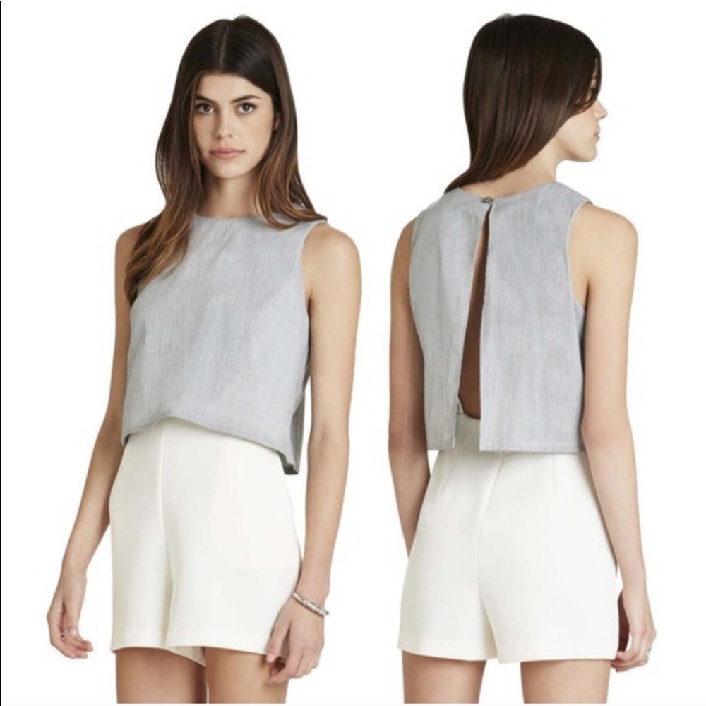 RP BCBGgeneration pinstripe romper